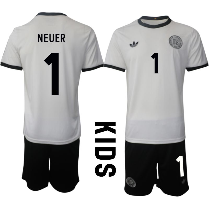 Youth 2025-2026 Season Germany home white 1 Soccer Jersey
